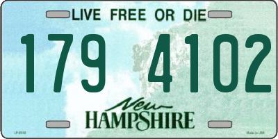 NH license plate 1794102