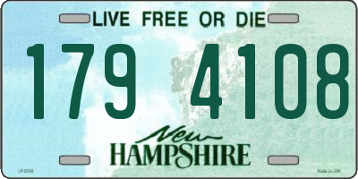NH license plate 1794108