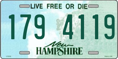 NH license plate 1794119