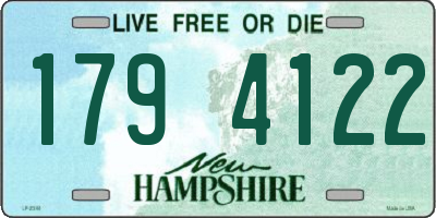 NH license plate 1794122