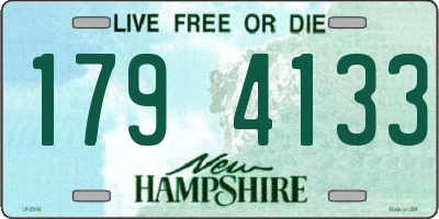 NH license plate 1794133