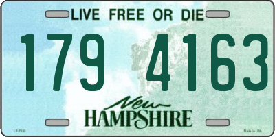 NH license plate 1794163
