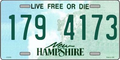 NH license plate 1794173