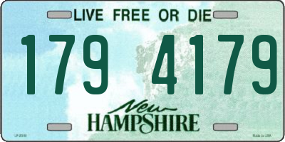NH license plate 1794179