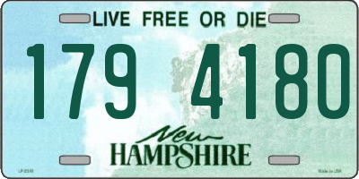 NH license plate 1794180