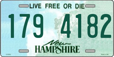 NH license plate 1794182