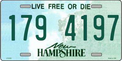 NH license plate 1794197