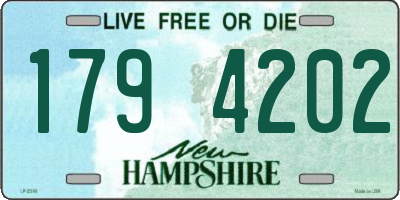 NH license plate 1794202