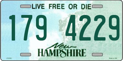 NH license plate 1794229