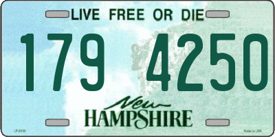 NH license plate 1794250