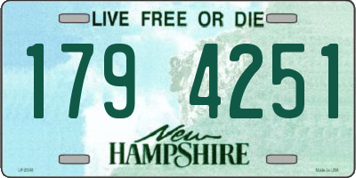 NH license plate 1794251