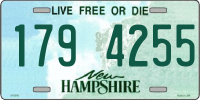 NH license plate 1794255