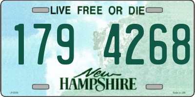 NH license plate 1794268