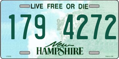 NH license plate 1794272