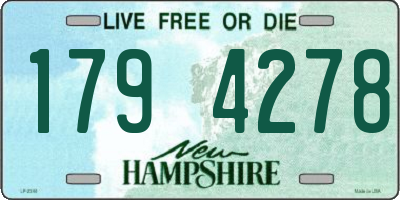 NH license plate 1794278
