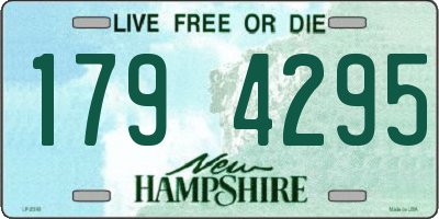 NH license plate 1794295