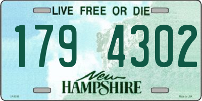 NH license plate 1794302