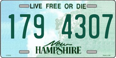 NH license plate 1794307