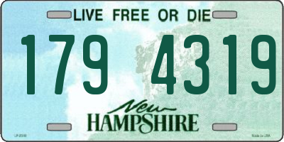 NH license plate 1794319