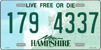 NH license plate 1794337