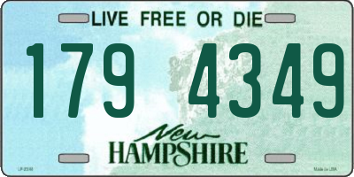 NH license plate 1794349