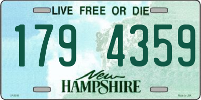 NH license plate 1794359