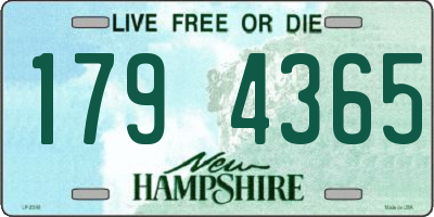 NH license plate 1794365