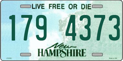 NH license plate 1794373