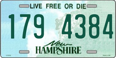 NH license plate 1794384