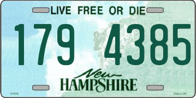 NH license plate 1794385