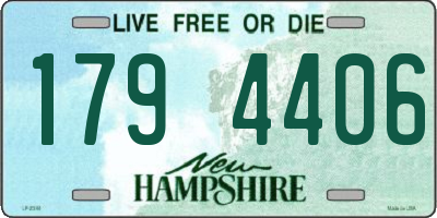 NH license plate 1794406