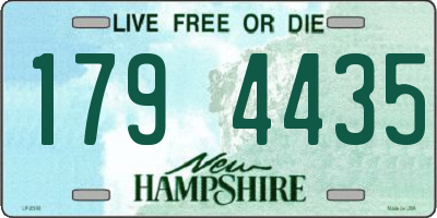 NH license plate 1794435