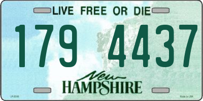 NH license plate 1794437