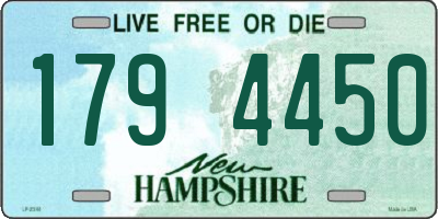 NH license plate 1794450