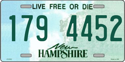 NH license plate 1794452