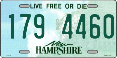 NH license plate 1794460