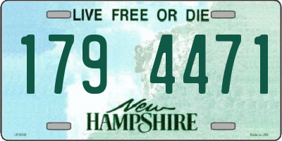 NH license plate 1794471
