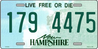 NH license plate 1794475
