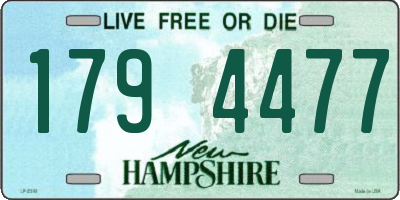 NH license plate 1794477