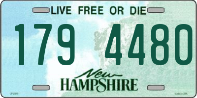 NH license plate 1794480