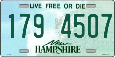 NH license plate 1794507