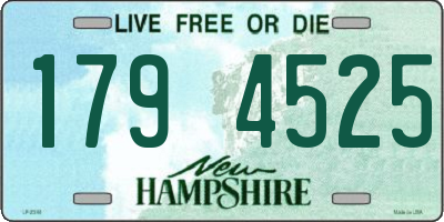 NH license plate 1794525