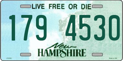 NH license plate 1794530