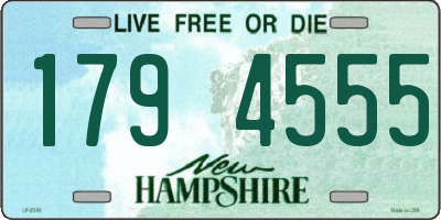 NH license plate 1794555