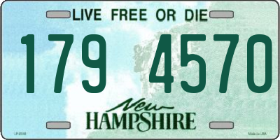 NH license plate 1794570