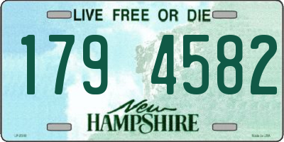 NH license plate 1794582