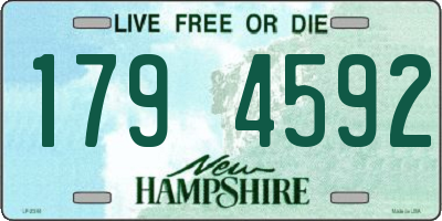 NH license plate 1794592