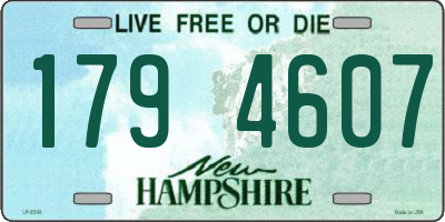 NH license plate 1794607
