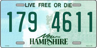 NH license plate 1794611