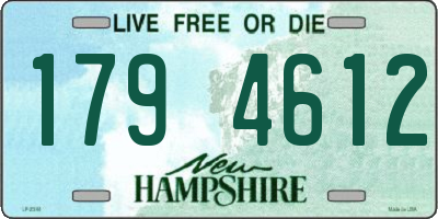 NH license plate 1794612